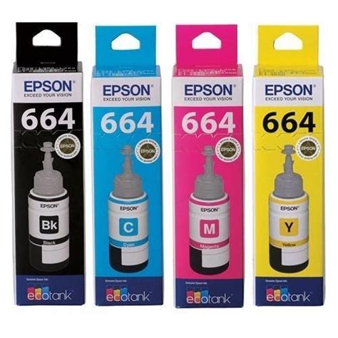 Black Epson L200 Ink 4 Colour Set C/y/m/b, For Photo Albums, Model Name ...