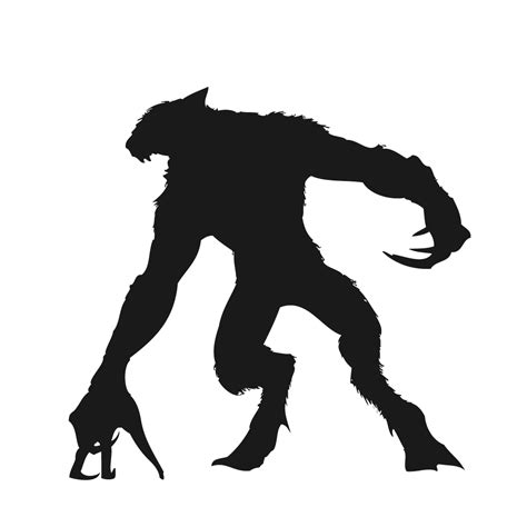 Werewolf Silhouette at GetDrawings | Free download