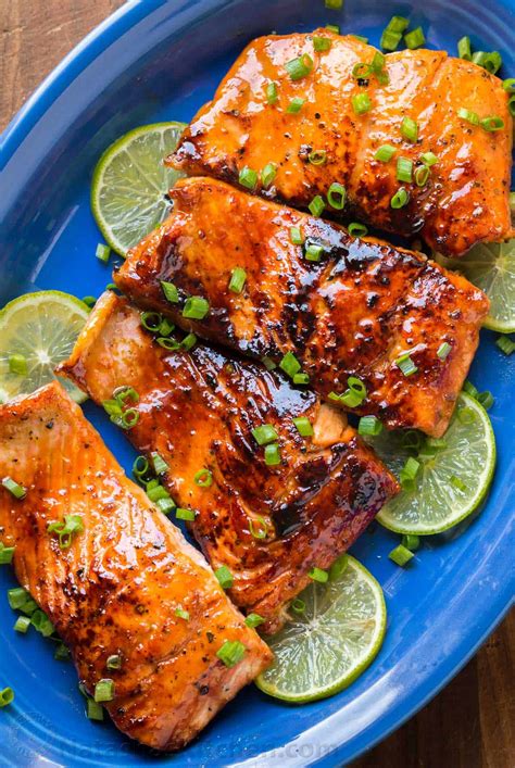 Honey Glazed Salmon Recipe - NatashasKitchen.com