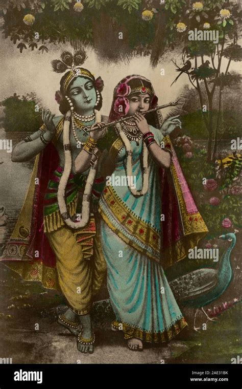 Radhe krishna paintings hi-res stock photography and images - Alamy