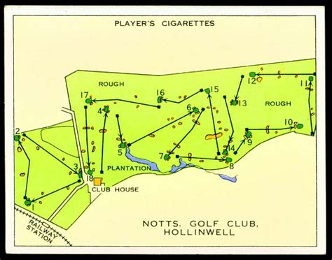 Cigarette Card - Hollinwell Golf Course | Player's Cigarette… | Flickr