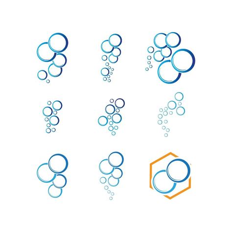 bubble water logo 12819355 Vector Art at Vecteezy