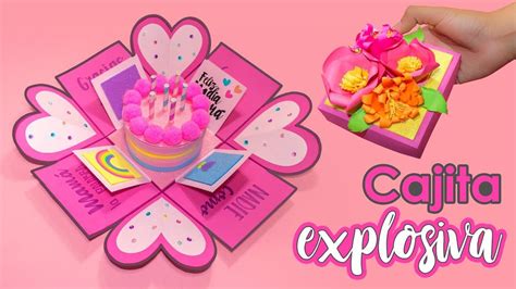 Cajita EXPLOSIVA para MAMÁ - DÍA DE LAS MADRES | Tarjetas para mamá ...