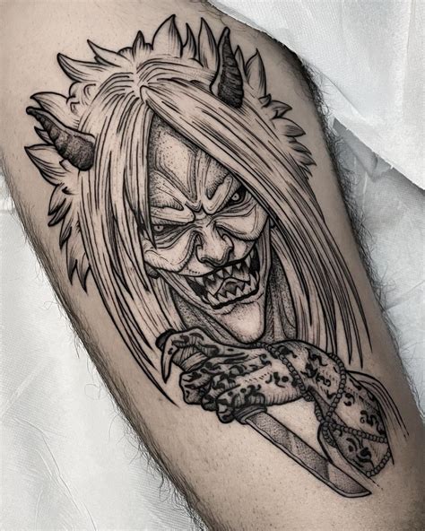 Fenrir Tattoo, Oni Tattoo, Demon Tattoo, Dark Art Tattoo, Samurai ...