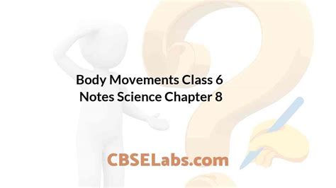 Body Movements Class 6 Notes Science Chapter 8 - CBSE Labs