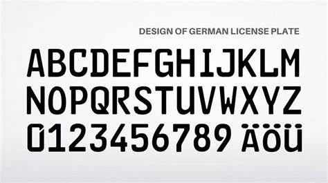 License Plate Font