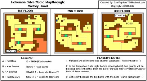 Pokémon Gold/Silver Victory Road Map (GIF) - StarFighters76 - Neoseeker ...