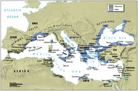 Phoenician and Greek colonization of the Mediterranean and Black Sea ...