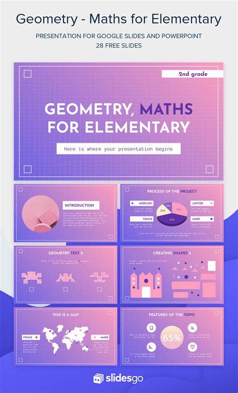 Geometry, Maths for Elementary - Template in 2021 | Powerpoint ...