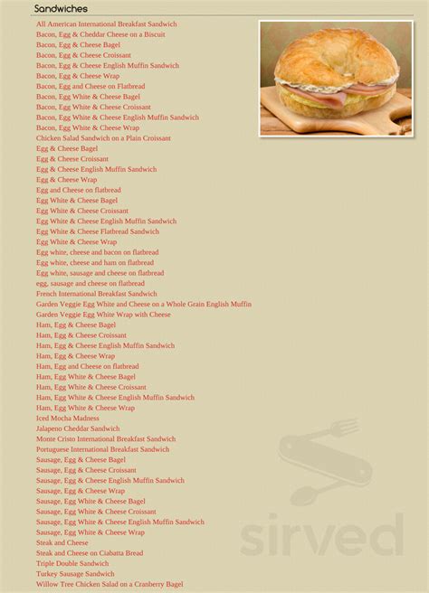 Honey Dew Donuts menu in Georgetown, Massachusetts, USA