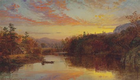 Jasper Francis Cropsey (1823-1900) , Sunset on Greenwood Lake | Christie's