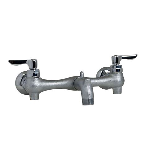 American Standard Exposed Yoke Wall Mount 2-Handle Utility Faucet in ...