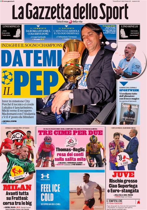 Le prime pagine dei quotidiani sportivi di oggi in edicola - Forza Monza