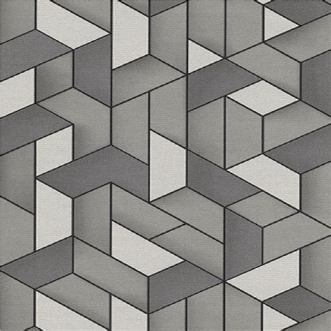 Erismann Levante 3D Geometric Textured Embossed Vinyl Wallpaper