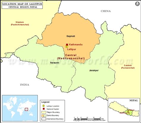 Where is Lalitpur | Location of Lalitpur in Nepal Map