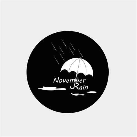 inspiration season november rain design 14720868 Vector Art at Vecteezy