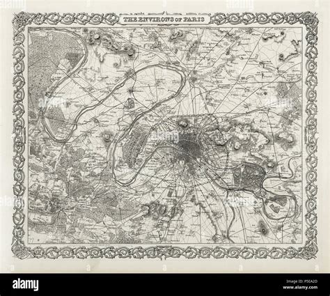 The Environs of Paris. Published By G. W & C. B. Colton & Co. No. 172 ...