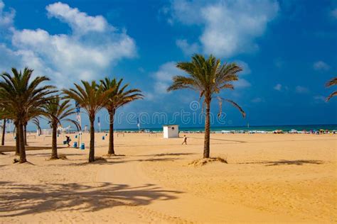 Beach of Gandia stock image. Image of island, beautiful - 165566039