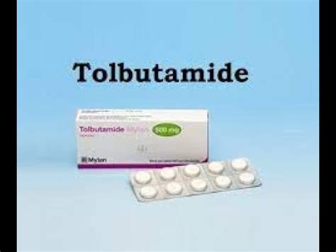 Uses for Tolbutamide Type 2 Diabetes Mellitus - YouTube