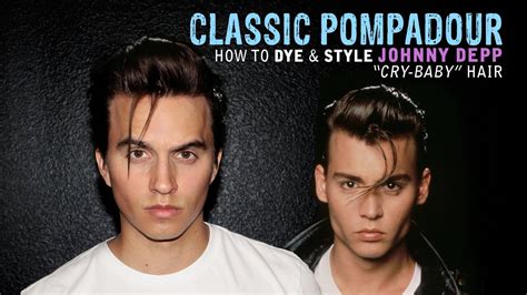 Pompadour | Mens Hair | Johnny Depp Cry Baby Hairstyle - Haircut - YouTube