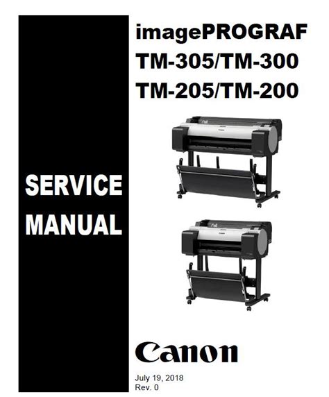 Canon imagePROGRAF TM-200/TM-205/TM-300/TM-305 Service Manual :: Canon ...