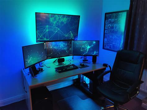 Pastel Blue Gamer Setup