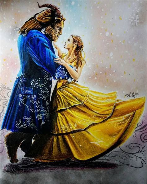 A stunning drawing for The Ballroom Dancing Scene of Belle and The ...