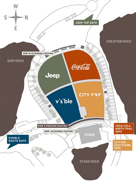 Red Rocks Amphitheatre Seating Chart Map Seatgeek - Bank2home.com