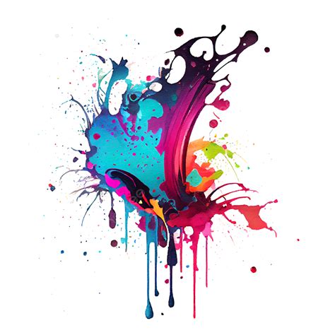 Colorful Ink Splash, Ink, Splash, Ink Splash PNG Transparent Clipart ...