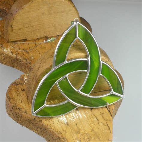 Green Triquetra Suncatcher | Totally Irish Gifts made in Ireland