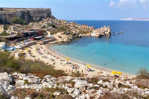 Mellieha Bay Beach, Malta - Creative lunatics | Paradise bay, Malta, Beach