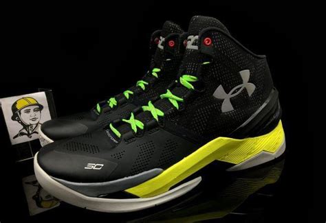 Under Armour Curry 2 Black Yellow Green | SneakerFiles