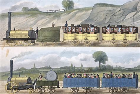 Liverpool and Manchester Railway, 1832-1833 - Stock Image - C042/1934 ...