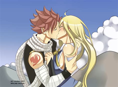 Natsu And Lucy Kiss Fanart fairy tail natsu natsu x lucy team natsu ...