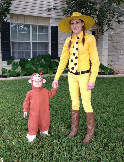 Curious George and the man (woman) in the yellow hat Halloween costume ...