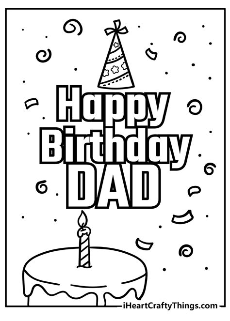 Happy Birthday Dad Printable Cards