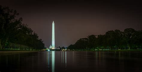 Washington Monument at Night - Andy's Travel Blog