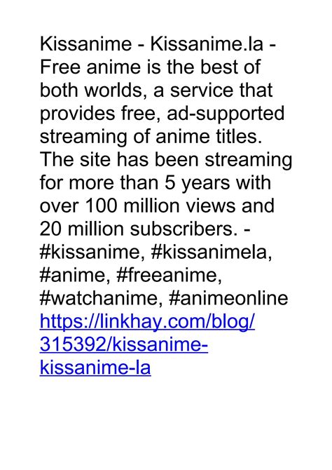 Kissanime - Kissanime.la - Watch Free Anime with Sub, dub by ...