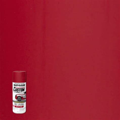 Rust-Oleum Automotive 11 oz. Matte Red Custom Lacquer Spray Paint (6 ...