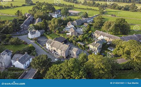 Aerial View of Bampton Village, Cumbria, England Editorial Photo ...