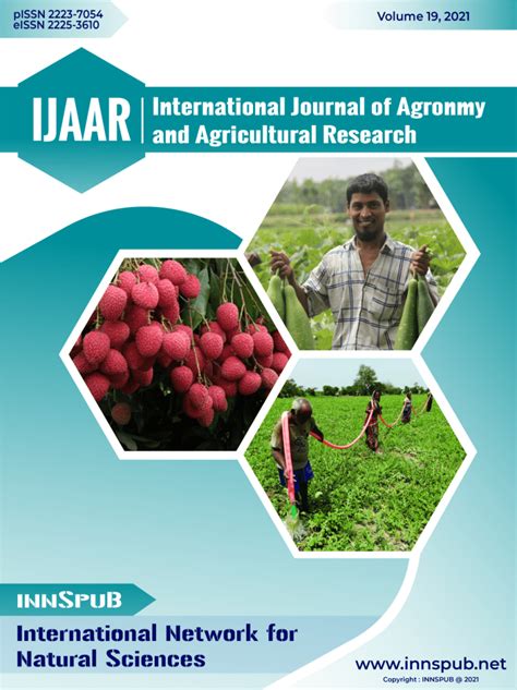 International Journal of Agronomy and Agricultural Research | IJAAR