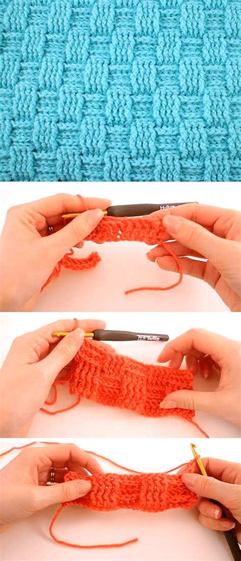 Crochet Basketweave Stitch – Tutorials & More