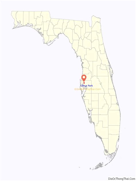 Map of Citrus Park CDP, Florida