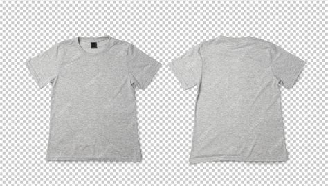 Premium PSD | Gray T shirt mockup Realistic tshirt