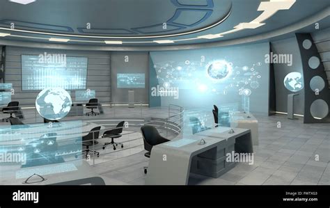 Futuristic interior view Stock Photo - Alamy