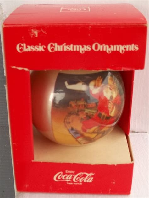 Classic Christmas Ornament Coca Cola Vintage Circa 1960 rare.