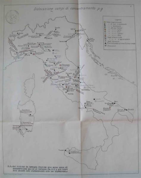 POW Camps in Italy – Map