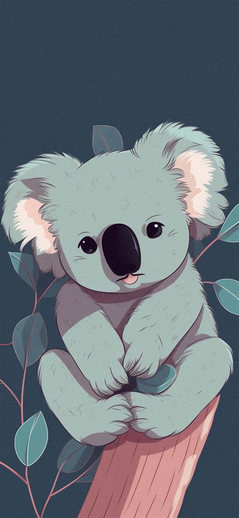 Cute Koala Cartoon Wallpapers - Aesthetic Bear Koala Wallpaper