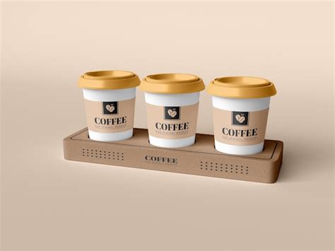 Premium PSD | Take away coffee cup mockup