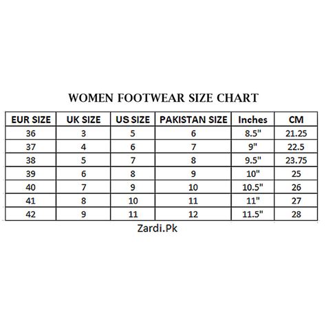 Shoes Size Chart Pakistan | ubicaciondepersonas.cdmx.gob.mx